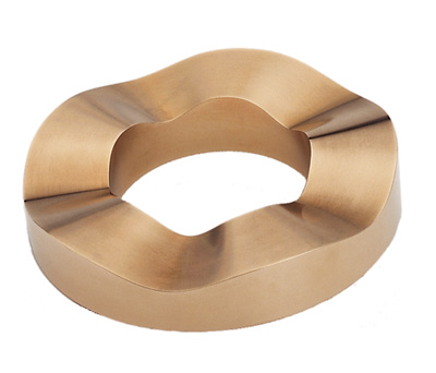 bronze ring: turned